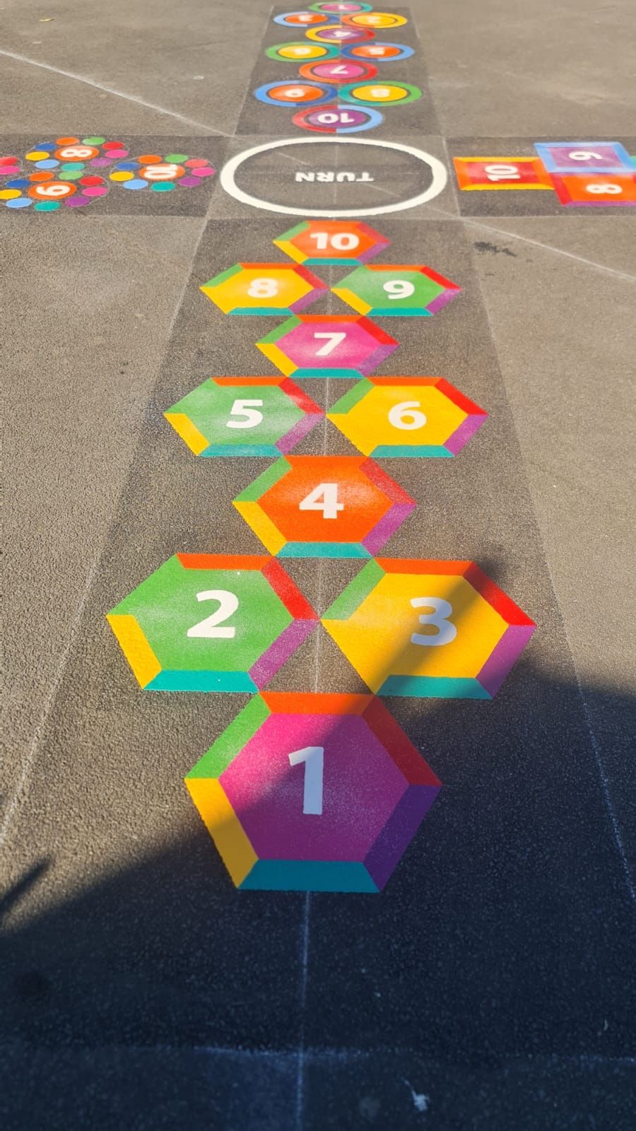Parking bays & town features playground markings by Commercial Play