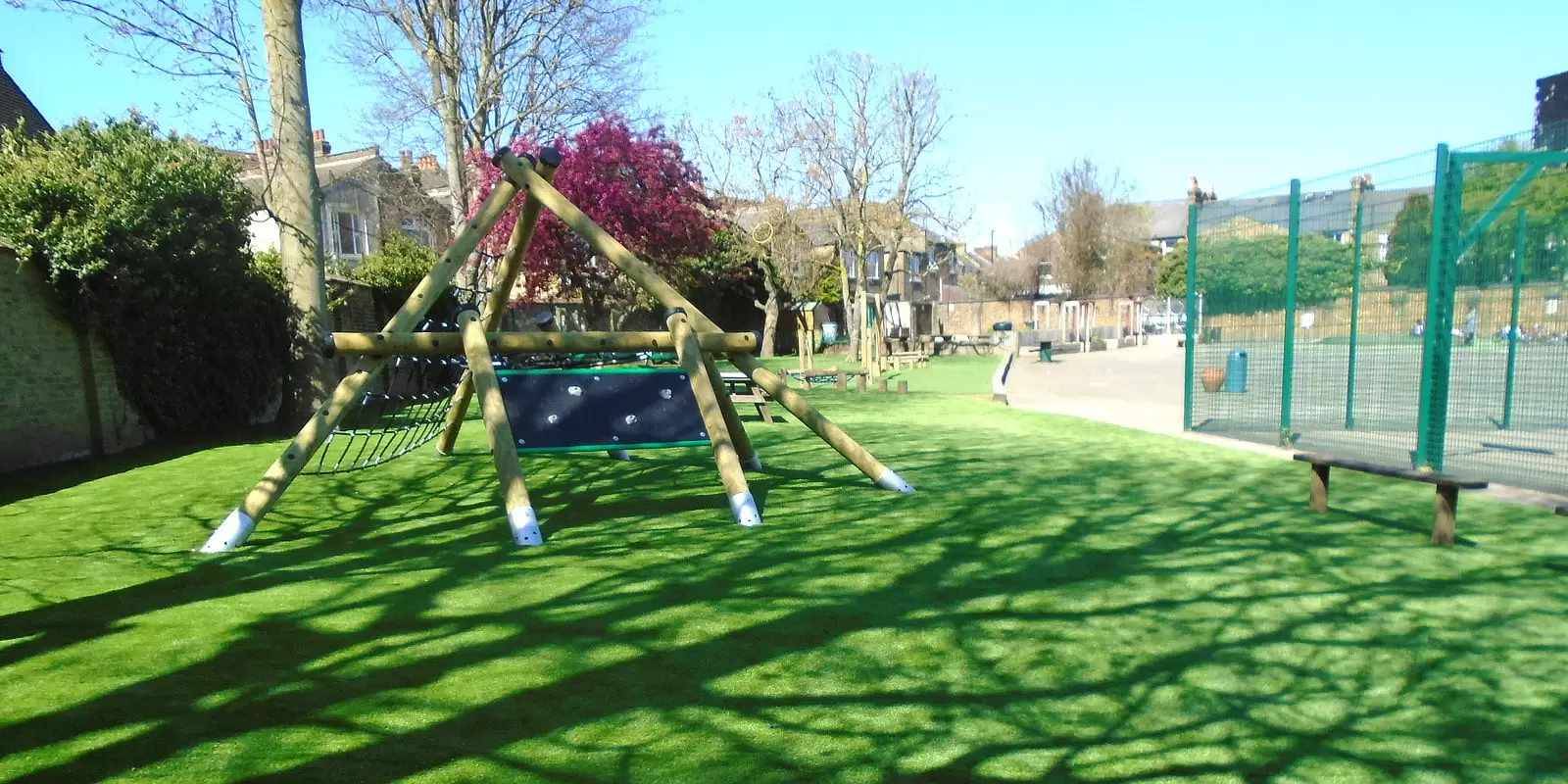 The Commercial Play range of playground equipment and safety surfacing